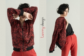Silk jacket ORION - Long Dao Red